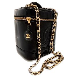 Bolsa Vanity Chanel em couro preto Preto