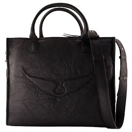 Sac Shopper Angel Wings - Zadig & Voltaire - Cuir - Noir Noir