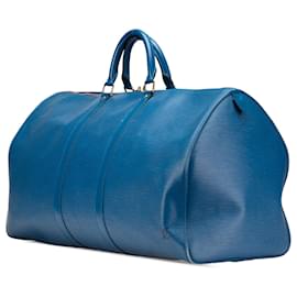 Louis Vuitton-Louis Vuitton Blue Epi Keepall 60-Blue
