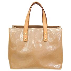 Sac à main Louis Vuitton Monogram Vernis Reade PM Noisette