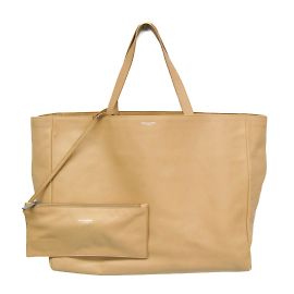 Beige Leder Tote Bag von Saint Laurent Beige