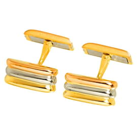 Cartier-Abotoaduras Cartier Trinity em três cores de ouro-Outro