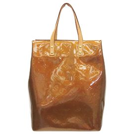Bolso Louis Vuitton Monogram Vernis Reade MM Bronce