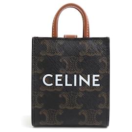 Céline Chaveiro Cabas Vertical Micro Charm Celine Marrom
