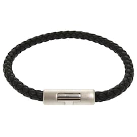 Hermès-Hermes Pazal H Veau Swift Black Charm Bracelet-Black