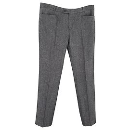 Joseph Gerade-Hosen aus grauer Wolle Grau