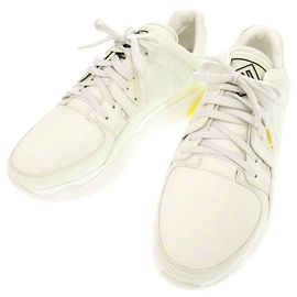 Fendi Men's Leather Sneakers White Yellow