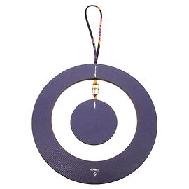Chaveiro em círculo charm Petit H da Hermès Roxo
