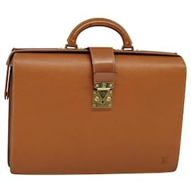 Louis Vuitton-LOUIS VUITTON Epi Serviette Fermoir Business Bag Zipangu Gold M54358 Auth ep9100-Other