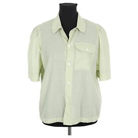Laurence Bras Blusa de algodón verde Verde