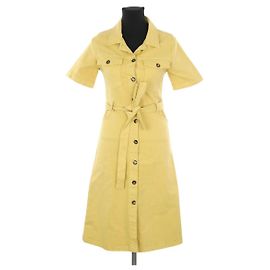 Leon & Harper Robe en coton jaune Jaune