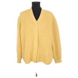 Laurence Bras Gelber Wollcardigan Gelb