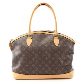 Louis Vuitton Lockit Horizontal Monogram Tote Bag Braun