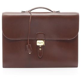 Hermès Sac à Dépêches Box Calf de Hermes Marron