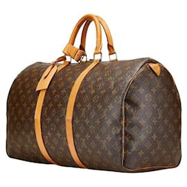 Louis Vuitton-Louis Vuitton Keepall Monogram Boston Bag-Brown