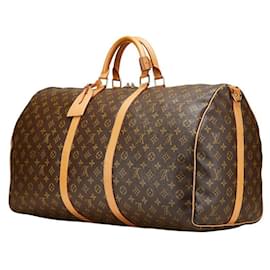 Louis Vuitton-Louis Vuitton Keepall 60 Monogram 2way Boston Bag-Brown