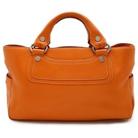 Céline Bolso de cuero Celine Boogie Bag Naranja