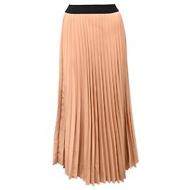 Jupe midi plissée Moncler en polyester pêche Rose Pêche