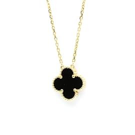 Collier Pendentif Vintage Alhambra de Van Cleef & Arpels Doré