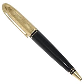 LOUIS VUITTON Dock Lacquer Ballpoint Pen Metal Black N72602 LV Auth SW883 Black
