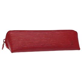 LOUIS VUITTON Epi Trousse Crayons Pen Case Red M56547 LV Auth am8480 Red