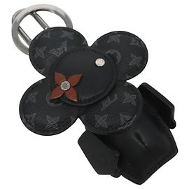 LOUIS VUITTON Monogram Eclipse Porte Cles De Vivienne Charm MP1998 Auth 118874M Monogram