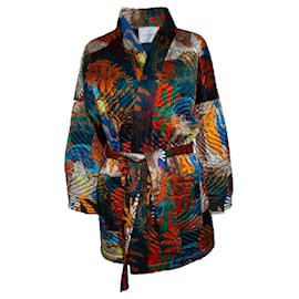 Autre Marque Kimono acolchoado multicolorido misto Multicor