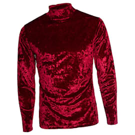Maison Martin Margiela Maison Margiela, roter Samtrollkragenpullover Rot