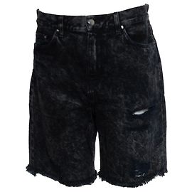 Amiri, shorts de denim Trasher pretos Preto