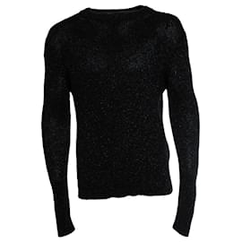 Saint Laurent, schwarzer Lurex-Pullover 2019 Schwarz