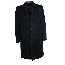 Abrigo de lana gris melange de un solo botón Givenchy Gris