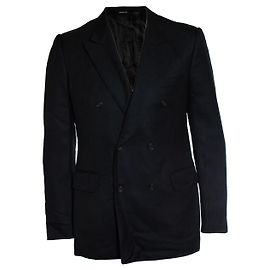 Alexander McQueen, Schwarze Doppelreiher-Blazer Schwarz