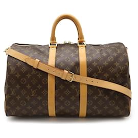 Louis Vuitton-Louis Vuitton Monogram Keepall Bandouliere 2way bag M41418-Brown