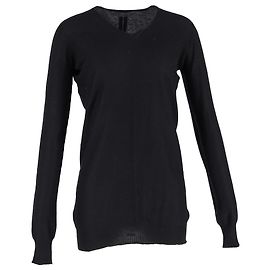 Pull Rick Owens en laine noire Noir