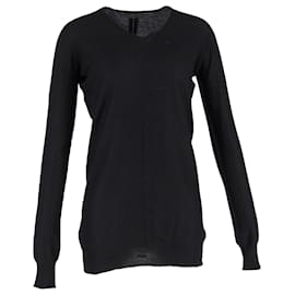 Rick Owens Pullover aus schwarzer Wolle Schwarz