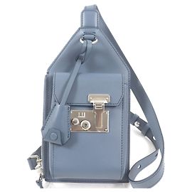 Alfred Dunhill Borsa da viaggio in pelle Dunhill Rock Blu