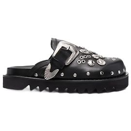 Mules Métalliques Toga Pulla Noir