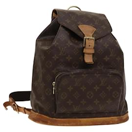 Louis Vuitton-LOUIS VUITTON Monogram Montsouris GM Backpack M51135 LV Auth 120822-Monogram