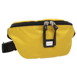 Dolce & Gabbana DOLCE&GABBANA Marsupio Nylon Argento Giallo Auth bs26192 Argento Giallo