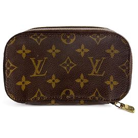Louis Vuitton Canvas Schmuckkasten doppelseitig mit Monogramm Braun