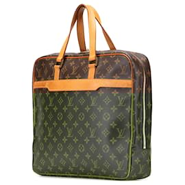 Louis Vuitton-Louis Vuitton Brown Monogram Porte-Documents Pegase-Brown