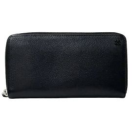 Chanel Men's Long Leather Wallet Black