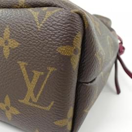Louis Vuitton-Poche Posh Noe M43445 Monograma Louis Vuitton-Marrom,Fuschia,Monograma