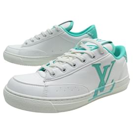 Louis Vuitton-NEW LOUIS VUITTON CHARLIE 1AAVZ1 39 WHITE LEATHER SNEAKERS SHOES-Other