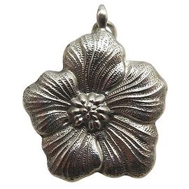 NUEVO COLLAR PENDIENTE BUCCELLATI GARDENIA EN PLATA DE LEY 925 Plata