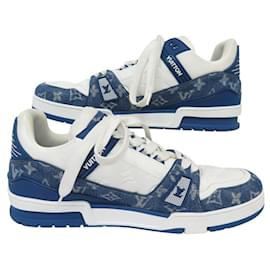 Louis Vuitton-LOUIS VUITTON SHOES LV TRAINER 1A9JGY 10.5 44.5 SHOE SNEAKERS-Other