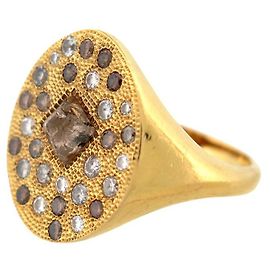 De Beers BEERS TALISMAN RING T52 18K YELLOW GOLD 31 DIAMONDS 1.19CT DIAMOND RING Golden