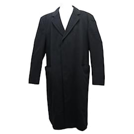 Burberry-LONG BURBERRY LONDON COAT IN BLACK CASHMERE 54 L-Black
