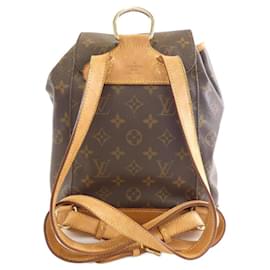 Louis Vuitton-Louis Vuitton Monogram Montsouris MM M51136 Backpack-Brown