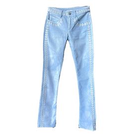 Chanel Jeans bordados CC Laurel París / Saint-Tropez Azul